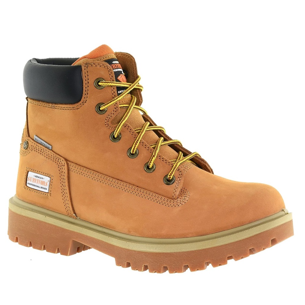 Herman Survivor Professional Series Waterproof Men's Brown Lace-Up Boots, 13
